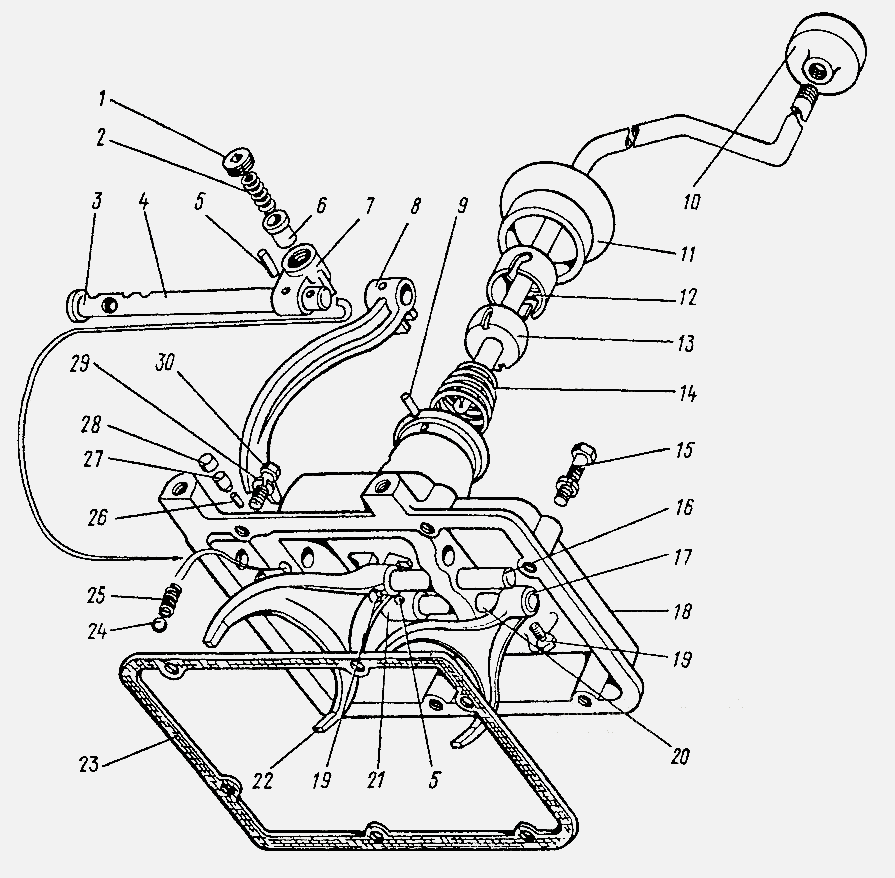 Кпп газ 3307 схема переключения передач