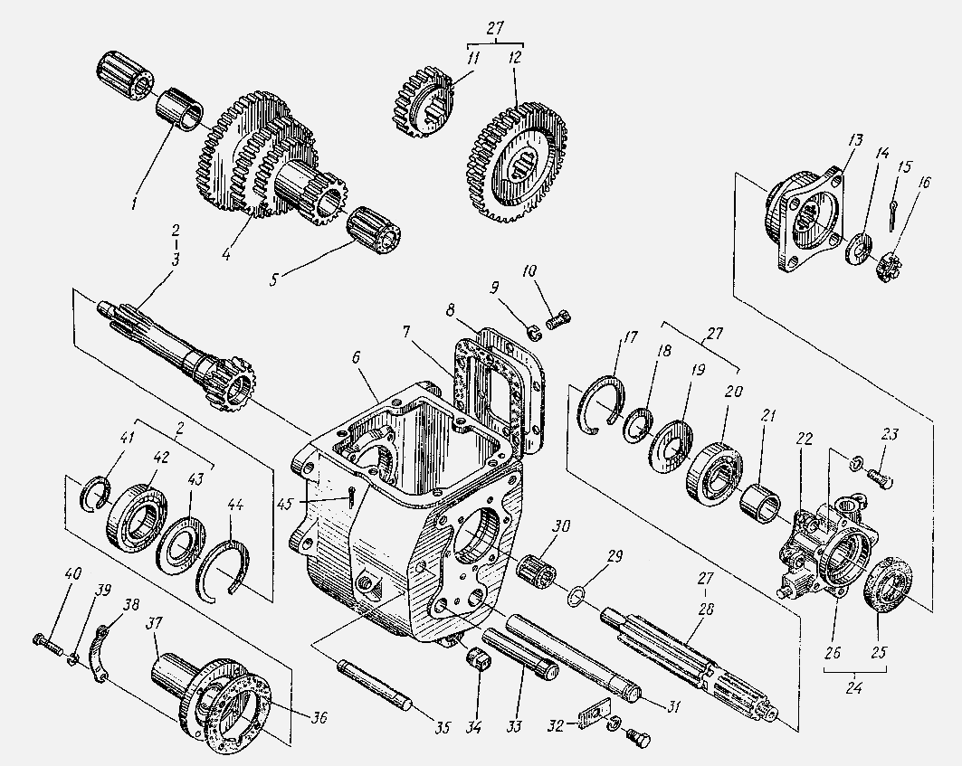 Чертеж кпп газ 53